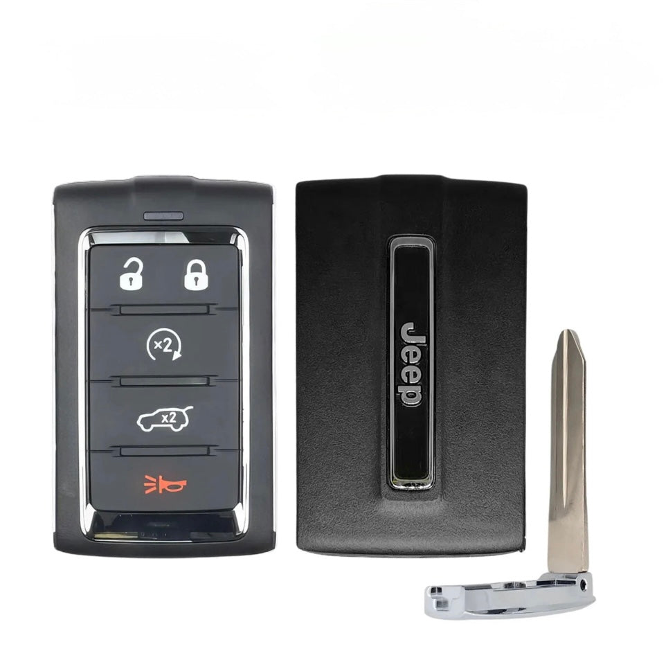2024-2025 Jeep Grand Cherokee / 5-Buttons Smart Key / PN: 68577124AB / 2BAHD-KFW1 / OEM REFURB 2024-2025 Jeep Grand Cherokee / 5-Buttons Smart Key / PN: 68577124AB / 2BAHD-KFW1 / OEM REFURB